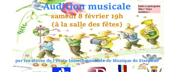 Affiche Audition musicale 8 février 2020
